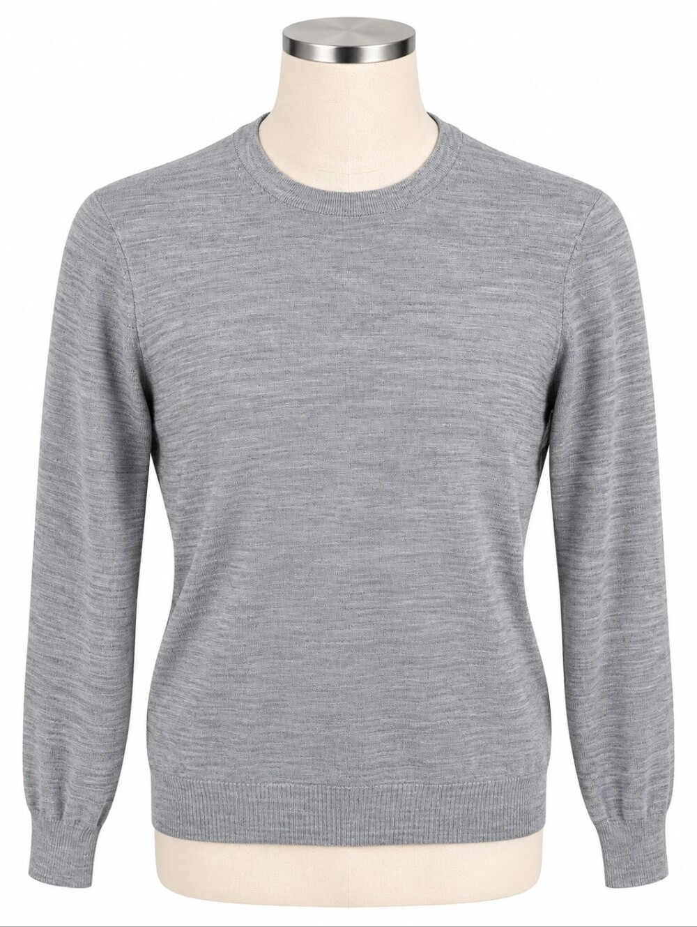Theory Gray Wool Knit Crewneck Sweater Size P Petite XS 00 Pullover Top Hiking